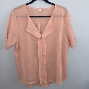 Short Sleeve Blouse - 1X